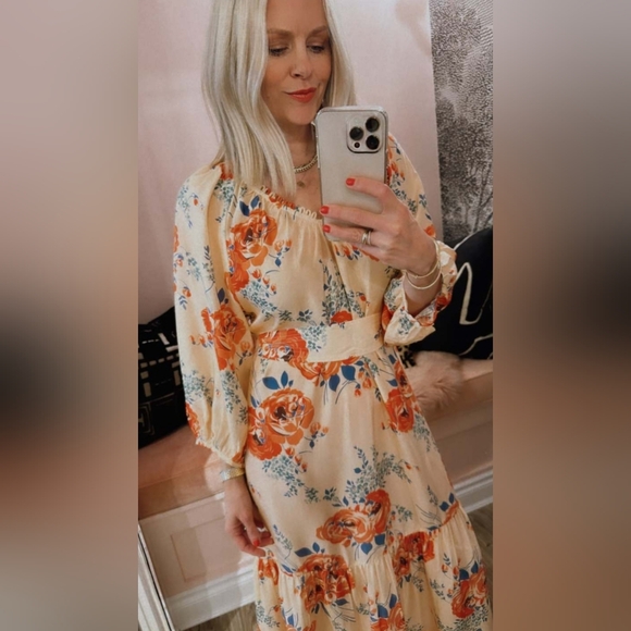 NWT The GREAT. The Vestige dress in echo rose print, designer 1 (small) - Picture 6 of 16